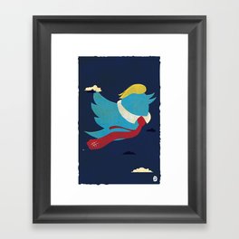 Commander in Tweet Framed Art Print