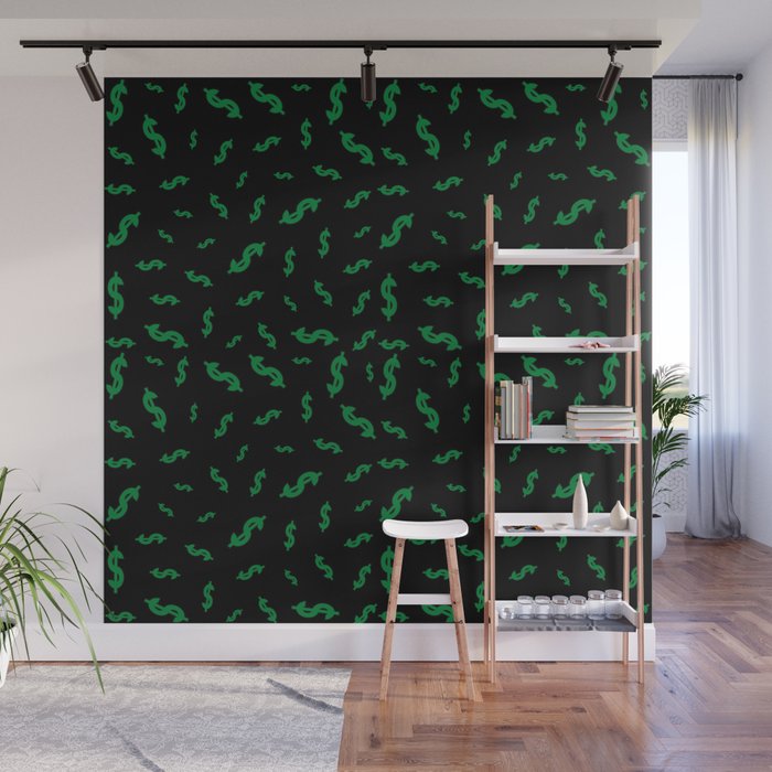 Dollar Signs Money Wall Mural