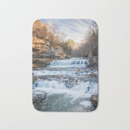 Cascading Waterfall | Long Exposure Photography Bath Mat