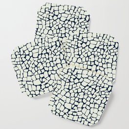 Peacock Stone Tile in White Coaster