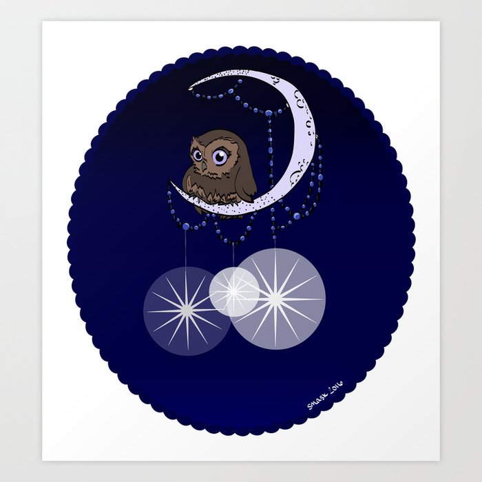 "I'd Open Up the Moon for You" Art Print