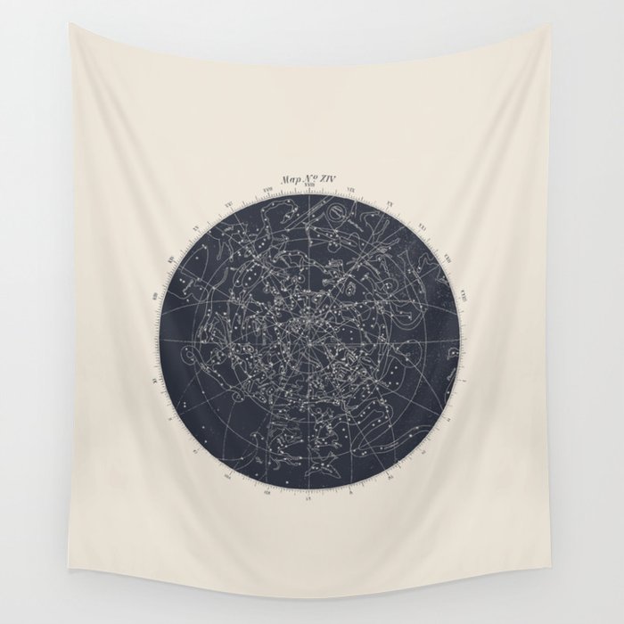 Map n XIV Wandbehang | Graphic-design, Karte, Vintage, Stern, Konstellation, Sterne, Celest, Gott, Outer-space, Astronomie