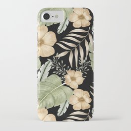 Tropical leaves iPhone Case