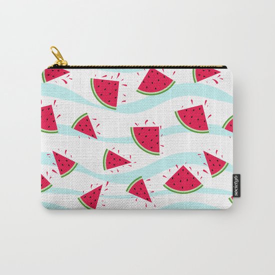 Watermelon pattern . Retro . Carry-All Pouch