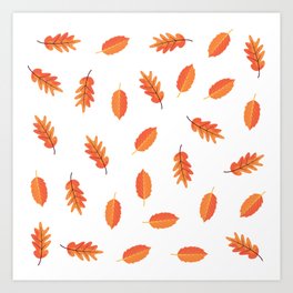 Thanksgiving Autumn Leaf  Art Print