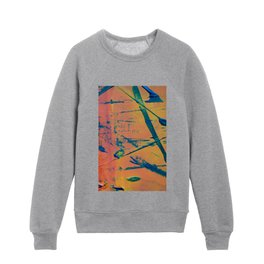 Contemporary Abstract Painting Kids Crewneck