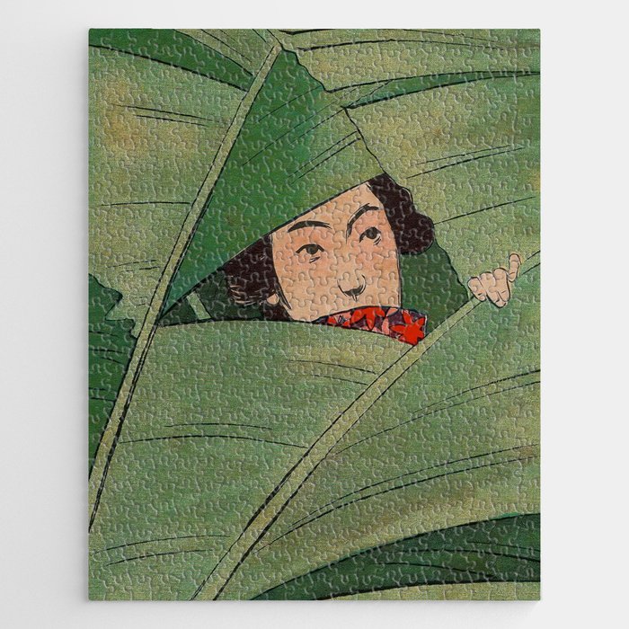 Young Woman of the Banana Leaves (Basho musume) Jigsaw Puzzle