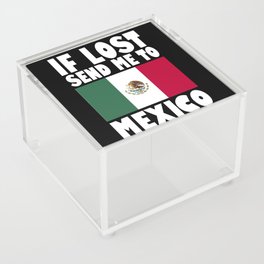 Mexico Flag Saying Acrylic Box