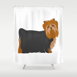 Yorkshire Terrier Shower Curtain