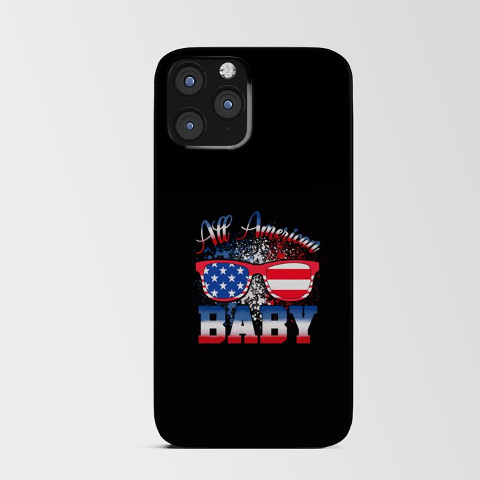 All american Baby US flag 4th of July iPhone Card Case