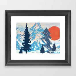 Pine & Sun Framed Art Print