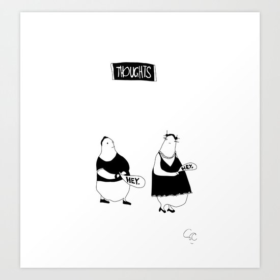 HEY Art Print