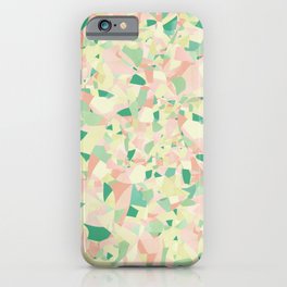 Pastel colours mosaic pattern with Flower of Life iPhone Case