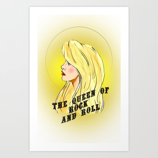 The Queen of Rock and Roll Art Print