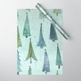 MidCentury Christmas Trees 1.0 Wrapping Paper