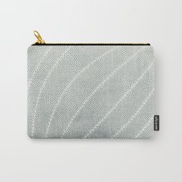 WAVES AND DOTS Sage Carry-All Pouch