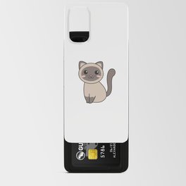 Siamese Cat Kawaii Cats Cute Animals For Kids Android Card Case