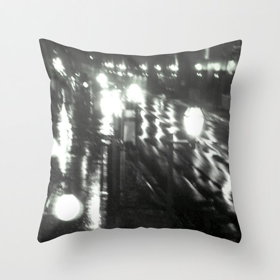 night walk Throw Pillow