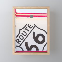 Route 66 Garage - Travel Photography Framed Mini Art Print