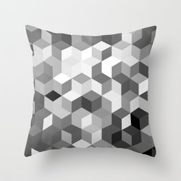 Hexagon Cube Tiles 15 Throw Pillow