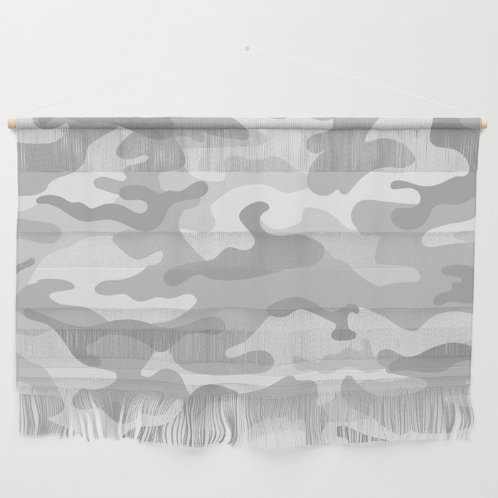 Camouflage Grey And White Wall Hanging