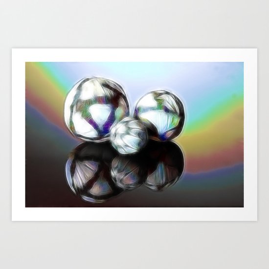 Rainballs Art Print