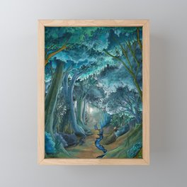 walk in the woods Framed Mini Art Print