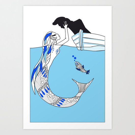 Pisces / 12 Signs of the Zodiac Art Print