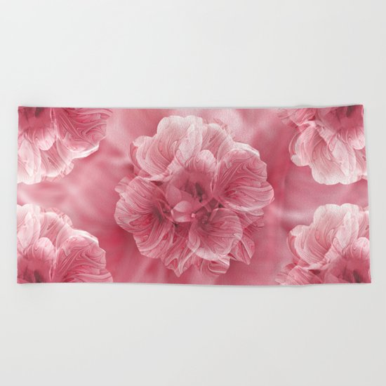 Fractal Flower Beach Towel
