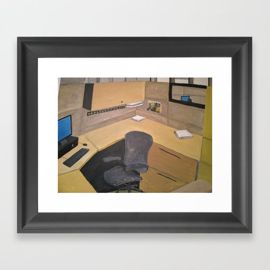 Office space Framed Art Print