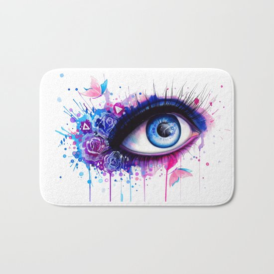 -Pastel Lights- Bath Mat
