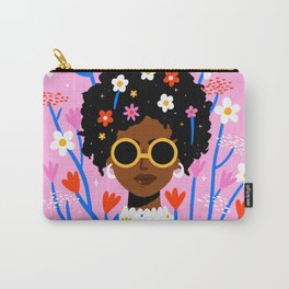 Bloom Where You Are Planted Pink Carry-All Pouch
