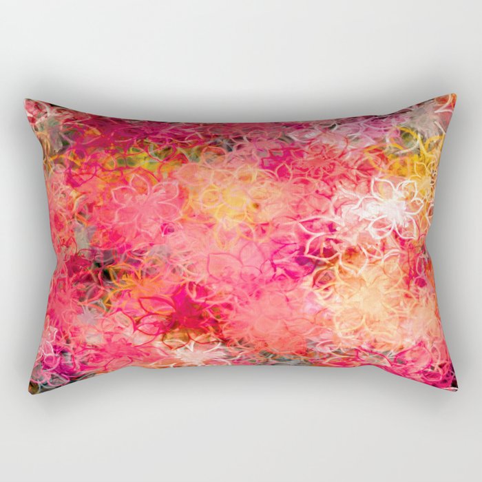 Floral Explosion Rectangular Pillow
