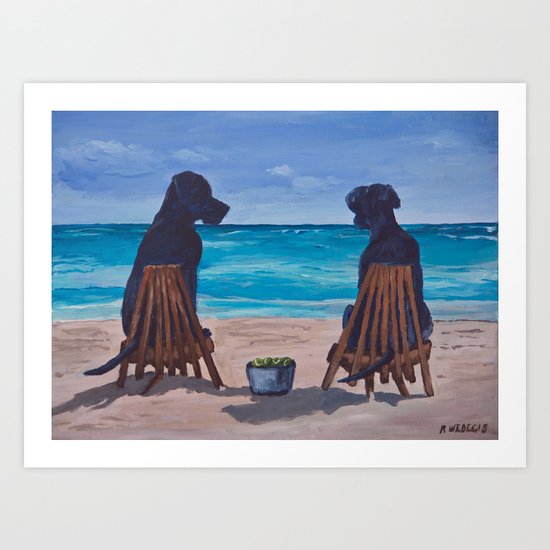 The Perfect Beach Day Art Print