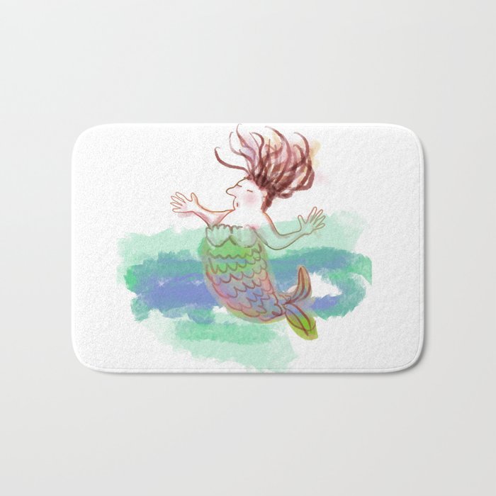 Singing mermaid Bath Mat