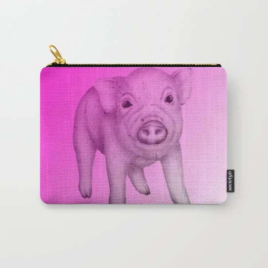 Piggy in Pink Carry-All Pouch