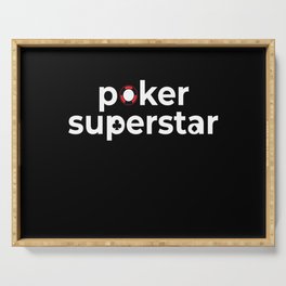 Poker Superstar Texas Holdem Serving Tray