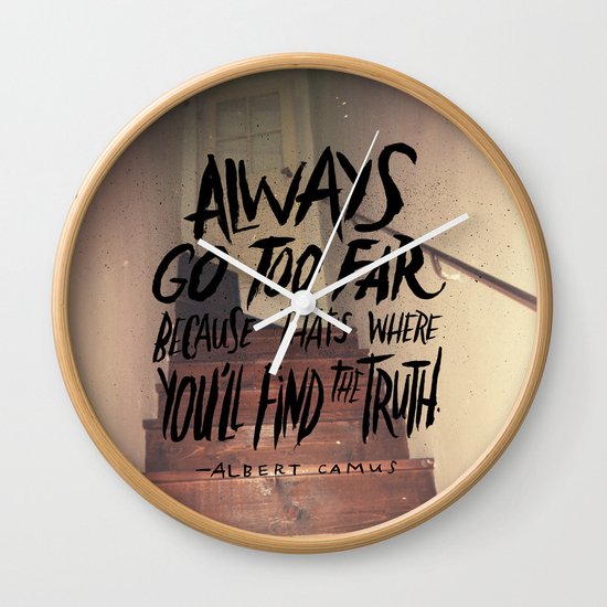 Camus on Finding the Truth Wall Clock