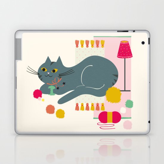 Cosy Cat Laptop & iPad Skin
