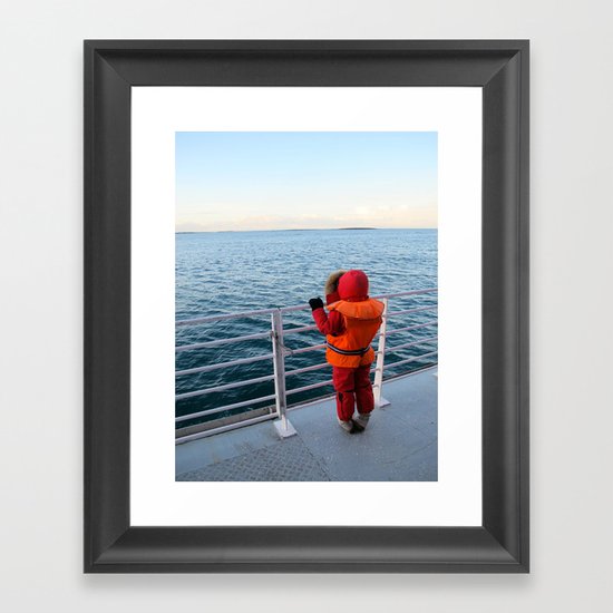 Whale Watching Framed Art Print