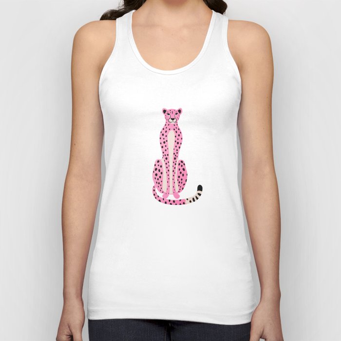 The Stare: Night Race Pink Cheetah Edition Tank Top