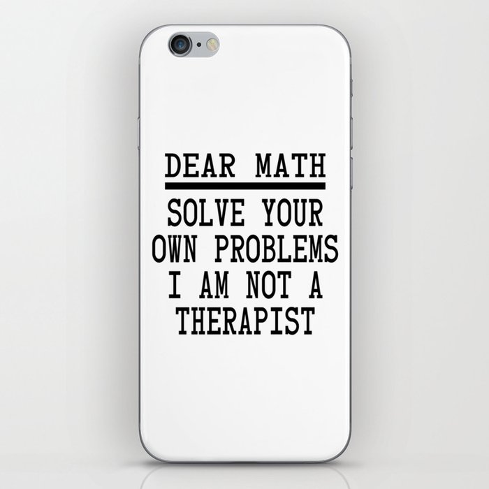 Dear Math iPhone Skin