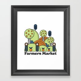 Farmers Market Framed Art Print