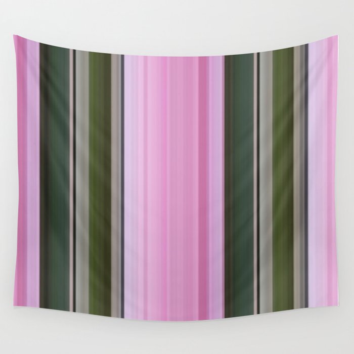 Pink Striped Wallpaper Wall Tapestry By Lillianhibiscus Society6