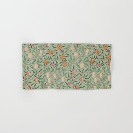 William Morris Vintage Fruit Sage Green  Hand & Bath Towel