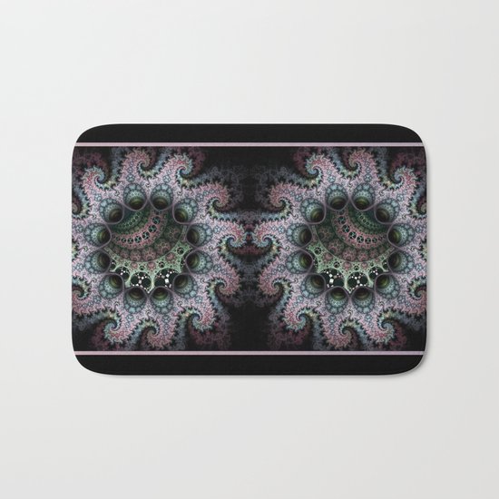 Magical dragon spirals mandala Bath Mat