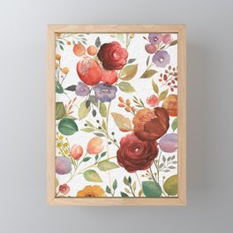 Vintage Florals Framed Mini Art Print