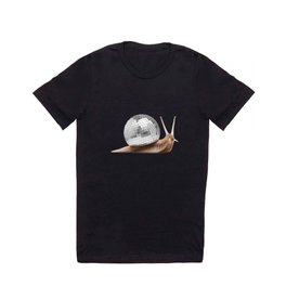 DISCO SNAIL T Shirt | Digital, Curated, Snail, Collage, Color, Party, Sweet, Pink, Love, Popart 