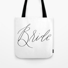 Lettered Bride Tote Bag