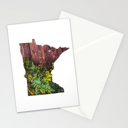 Map of Minnesota | Minimalist Photography and Texture #2 Stationery Card